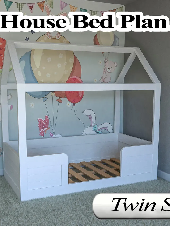 Montessori Bed Plan, Twin Size, DIY, PDF