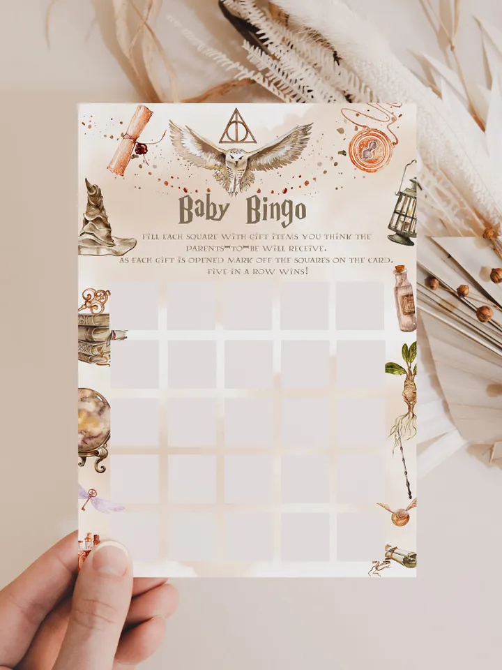 Wizarding World Baby Shower Games; Magic School Baby Shower Games; Printable Wizarding World Baby Shower Party Games; wP66