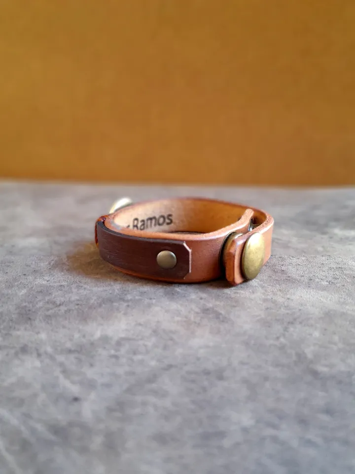 Fox Bracelet, Handmade Adjustable Brown Leather Bracelet with Oxidized Brass Forest Fox Pendant, No Tarnishing, Secret Message Bangle