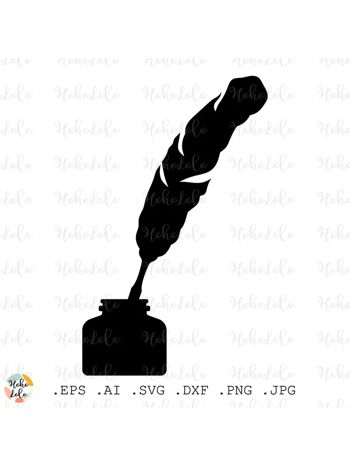 Pen Ink Svg, Pen Ink Silhouette, Pen Ink Cricut, Pen Ink Stencil, Pen Ink Templates Dxf, Pen Ink Clipart Png