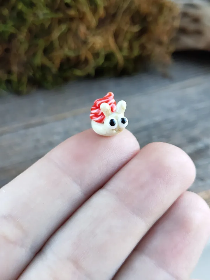 MINIATURE ANIMALS Snail figurine aquarium decoration Glass figurines