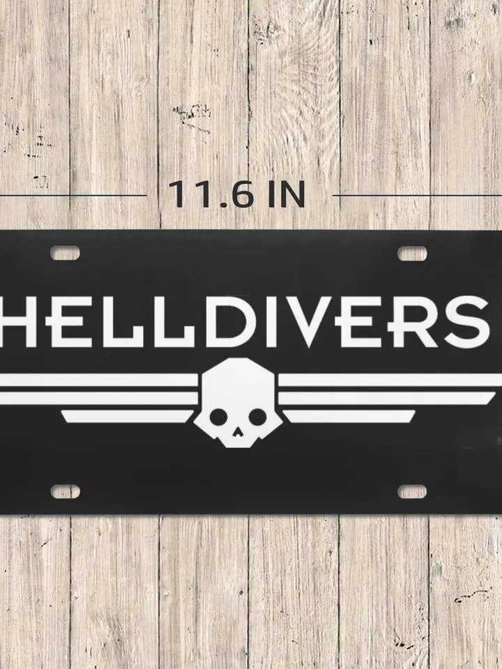 Helldivers game License Plate
