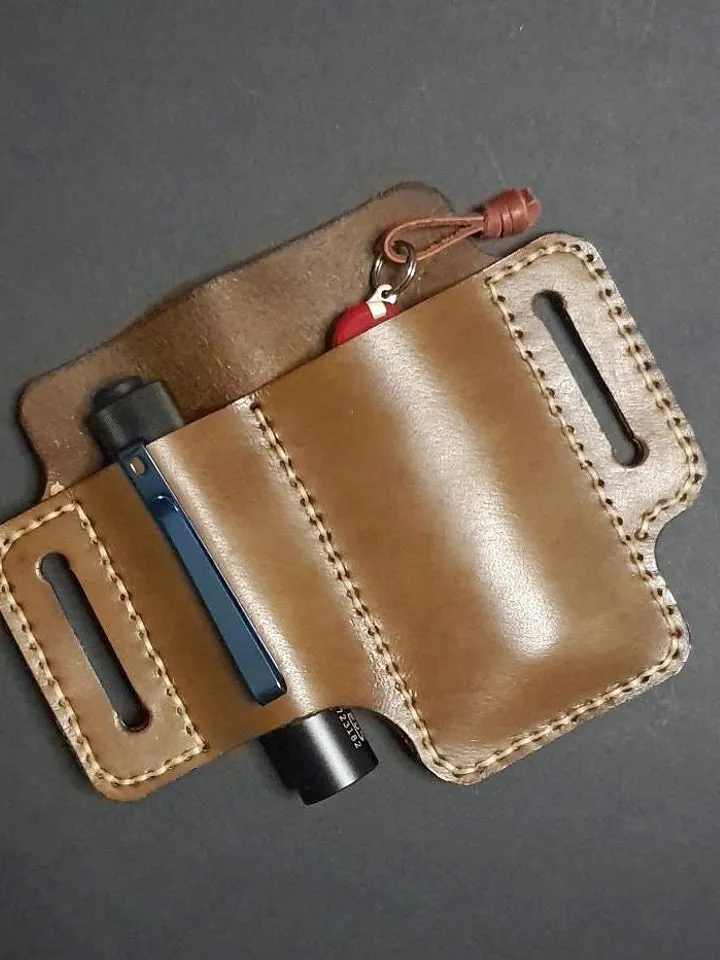 Leather EDC Tool Holster, leather belt organizer, Leather Multitool Sheath fast&easy Tutorial DIY Leather Patterns