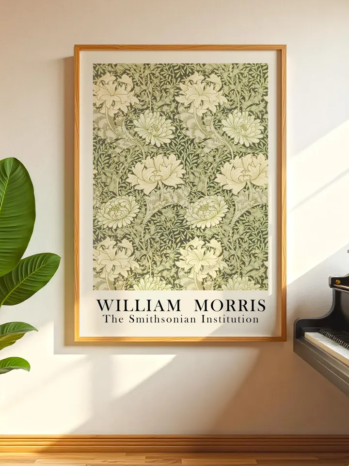 William Morris Wall Art, Vintage Botanical Print, Floral Poster Arts Decor, Digital Download, William Morris Print Digital Download 014