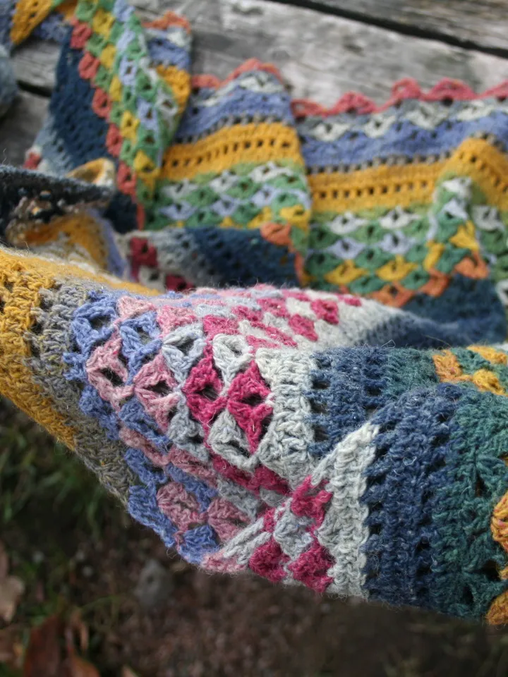 Crochet Pattern Shawl Village Fair PDF