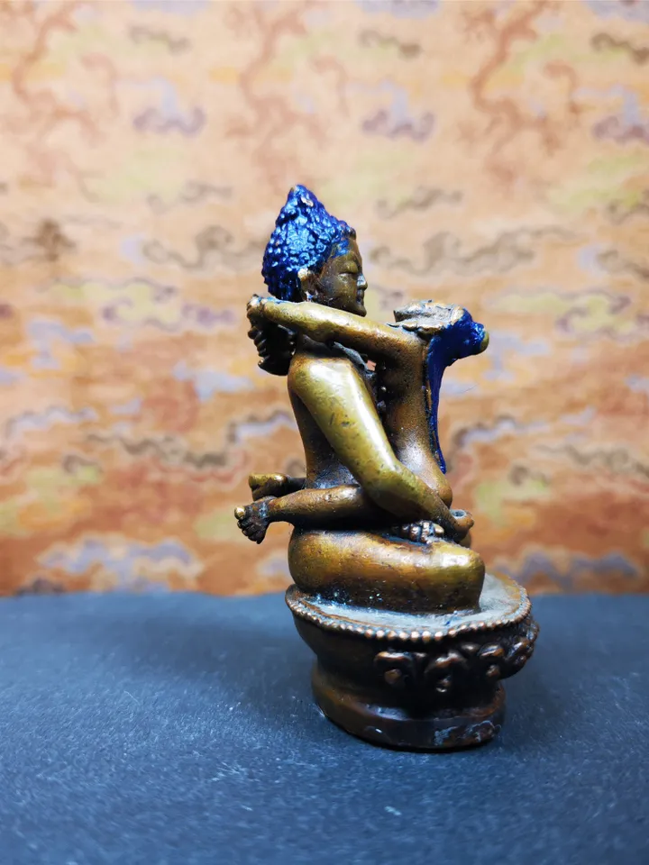 Gandhanra Handmade Samantabhadra in Yab Yum Statue,Anuttarayoga Tantra,For Tantric Practice & Acro Yoga,Handmade in Nepal