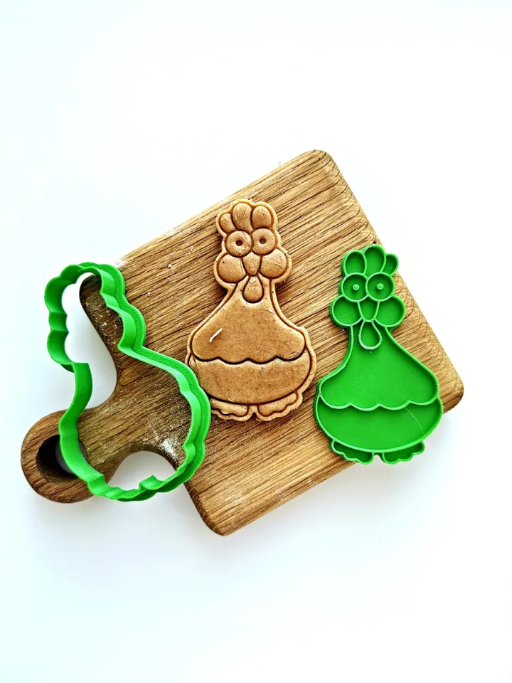 Easter cookie cutter Custom stamp for cake topper gingerbread decor cutters sugar cookies polimer clay
