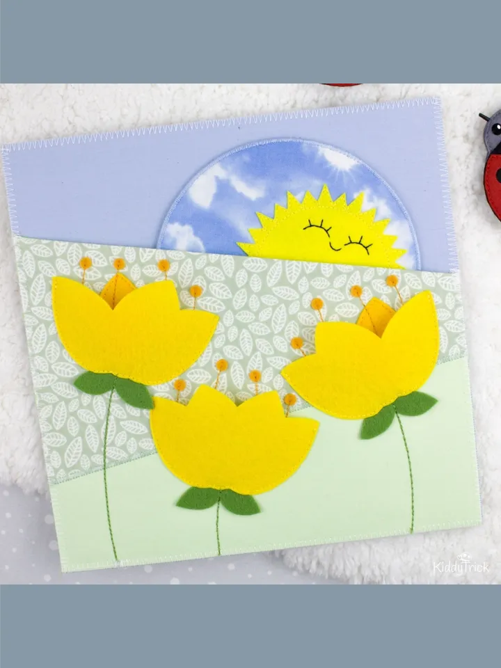 Day and Night - Felt Busy Book Page - Sewing Pattern