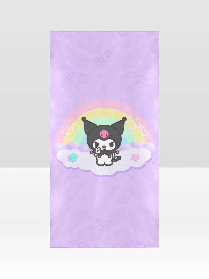 Kuromi Kitty Beach Towel
