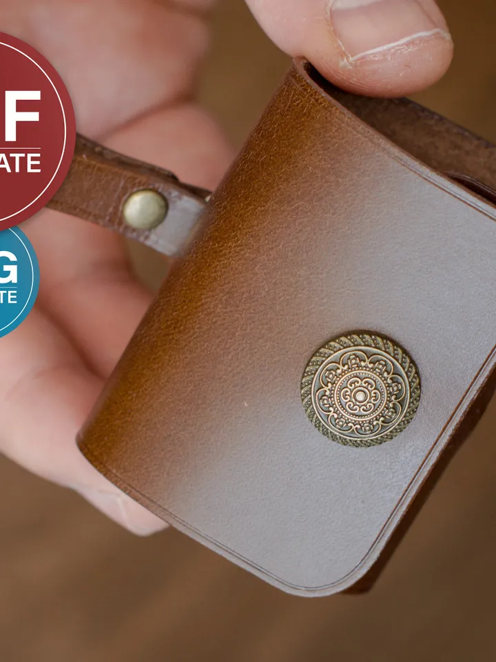 Airpods 3 Leather Case Pattern: PDF + SVG Template, Keychain Holder (Video Tutorial)