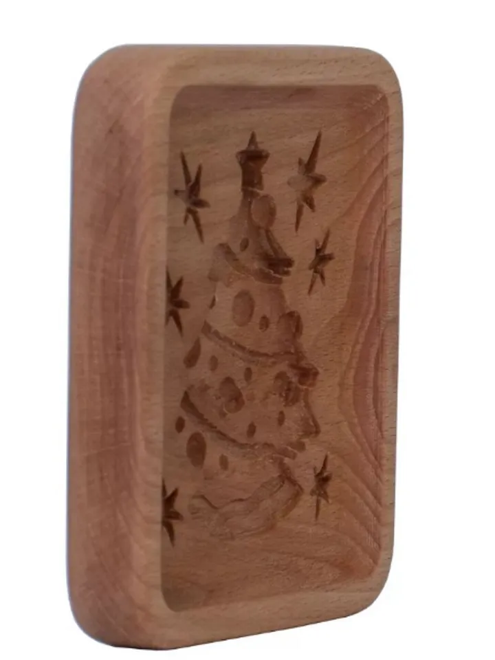 Christmas Embossed cookie mold, cookie cutter, wooden mold, Wooden stamp stamp for gingerbread cookies springerle stamp