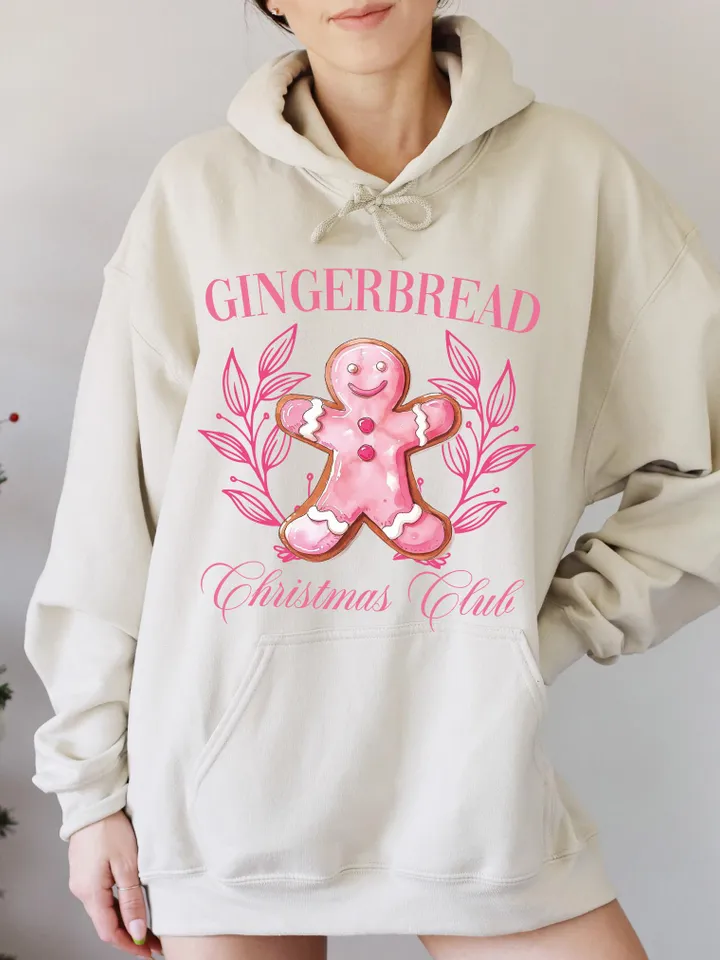 Pink Gingerbread Christmas Club Png, Christmas kids Png, Pink Christmas PNG, Funny Christmas png, Christmas Shirt PNG, Christmas Candy png