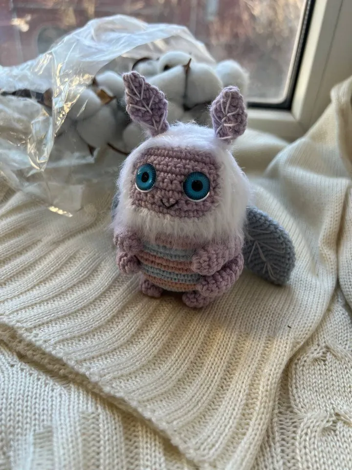 PDF Crochet Pattern Butterfly, Amigurumi Moth, Amigurumi Butterfly, Butterfly doll, Cute monster Moth, amigurumi animal