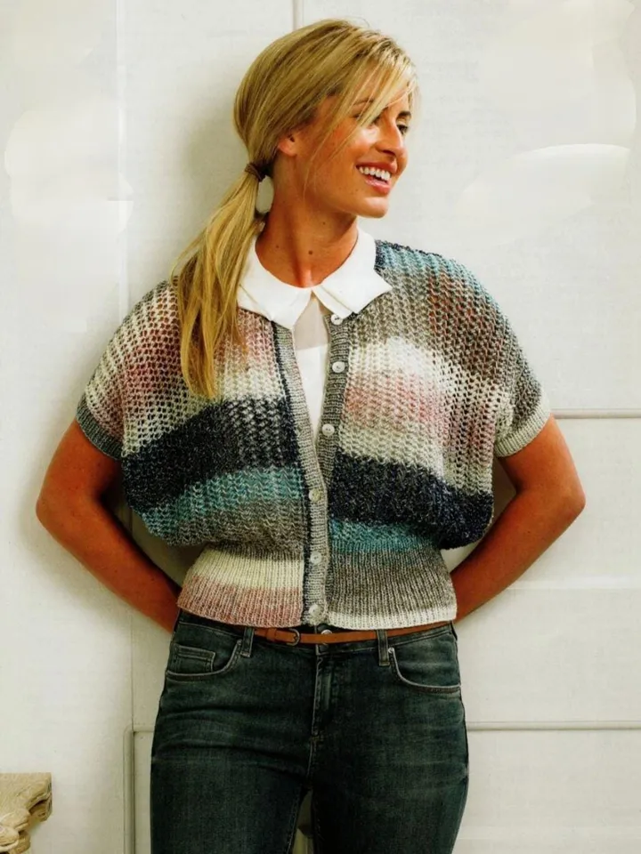 Cardigan top knitting pattern easy women pattern sleeveless cardigan top Pattern pdf instant download