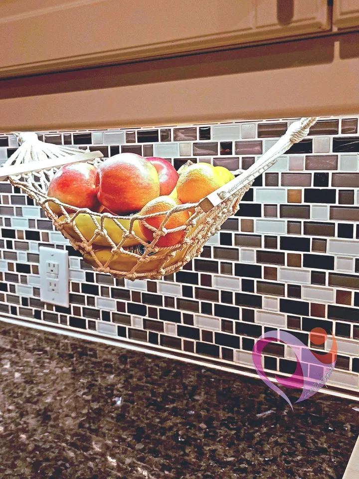 Fruit Hammock for Kitchen Storage Boho Produce Hanger for Veggies Countertop Decluttering Unique Kitchen Gift