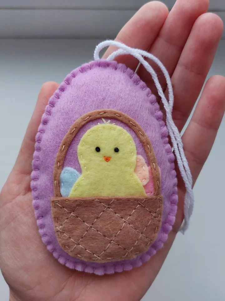 Easter eggs, felt Easter ornaments, easter gift, Easter decor