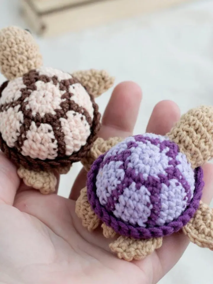 Sea Turtle Crochet Pattern Easy PDF Download Plushie Amigurumi Patterns Turtle Pattern Baby Sea Turtle Crochet Patterns Beginner