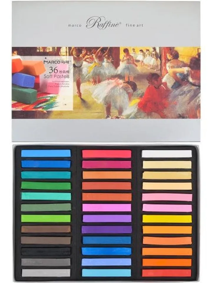 Soft Dry Pastels 36 Sets, Drawing Crayons,Art Pastels,colored chalkcolored,Professional pastel,drawing objects, drawing materials,crayons