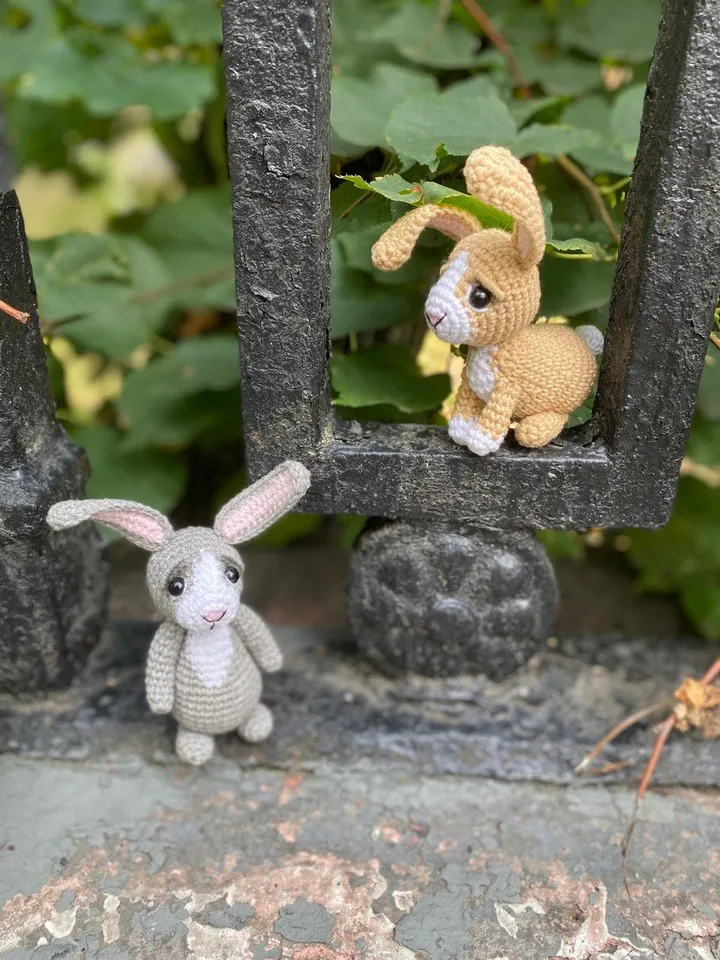 PDF Rabbit Crochet pattern, Crochet SET Animal Pattern, Crochet bunny, Amigurumi baby toy, Crochet Cute bunny Amigurumi, realistic amigurumi