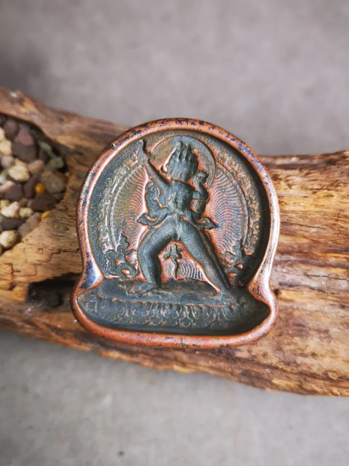 Gandhanra Old Tibetan Buddha Statue Tsa Tsa Mold, Vajrayogini ,DIY Tsha Tsha Statue,the Dakini of All Buddhas,Tantric Female Buddha