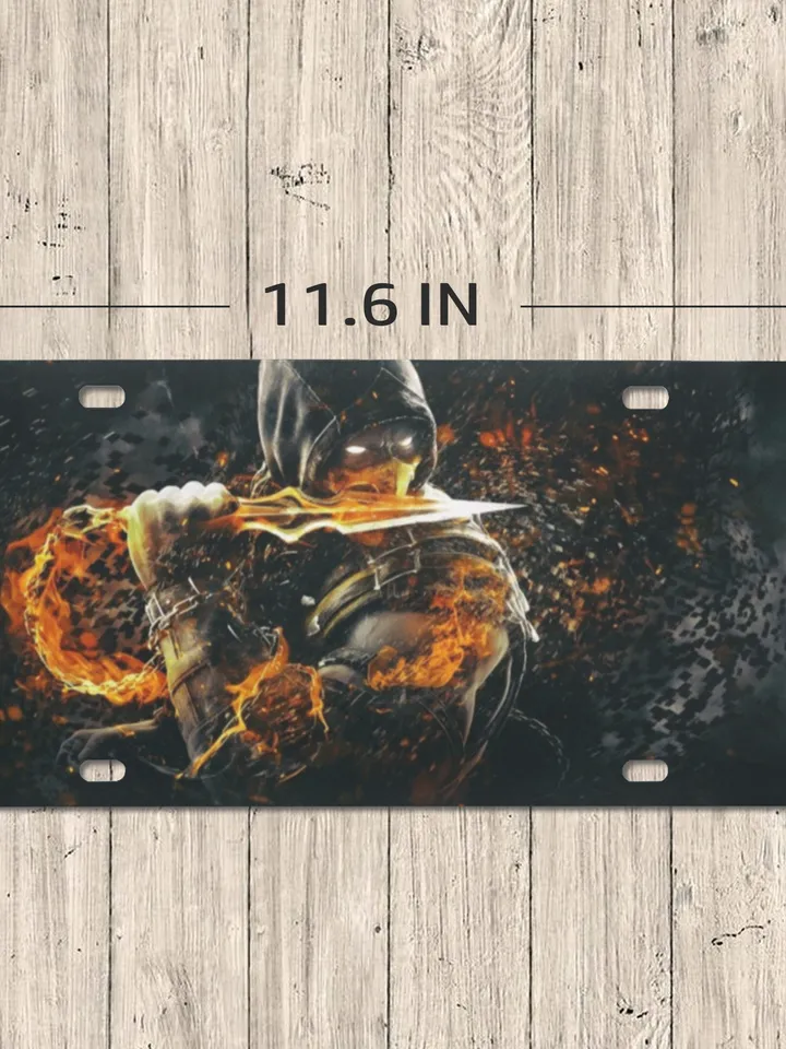 Scorpion Mortal Kombat License Plate