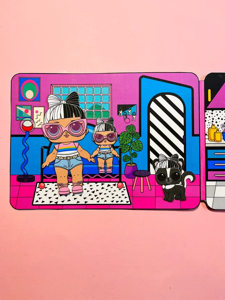 House in album for lol paper dolls