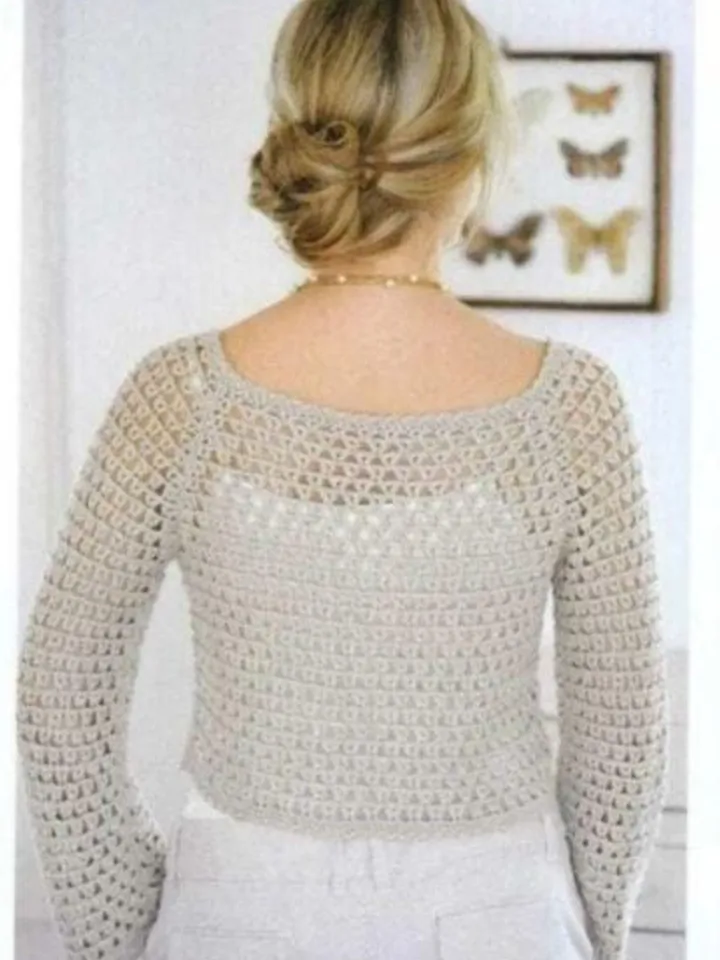 Mesh cardigan pattern, lace crochet pattern cardigan, lace top crochet pdf instant download