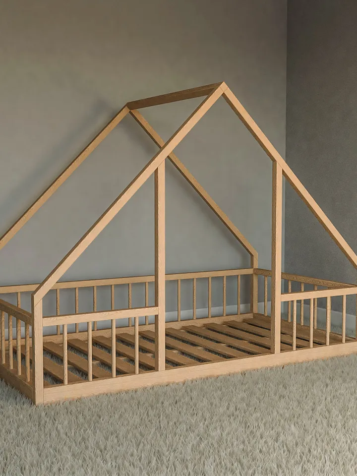 Montessori Floor House Bed Plan, Twin Size, PDF, DIY
