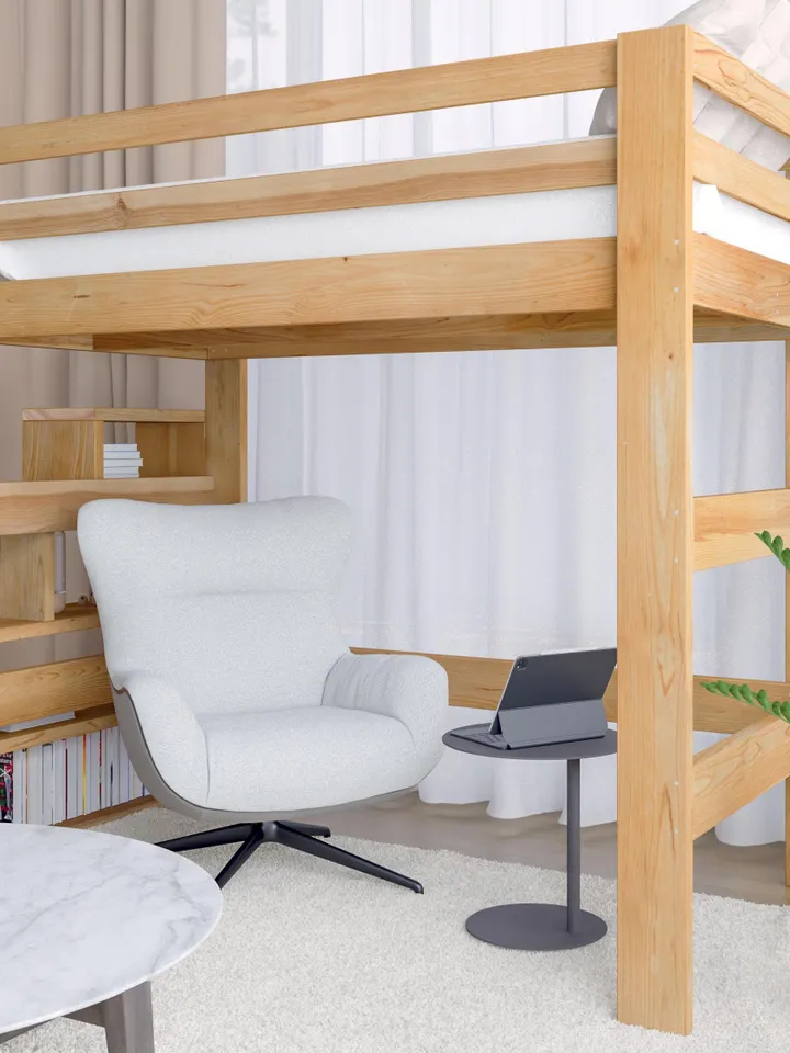 DIY PDF Twin Size Mattress Loft Bed with Stairs Plans - Twin Loft Bed Frame Tutorial & Easy Build Guide
