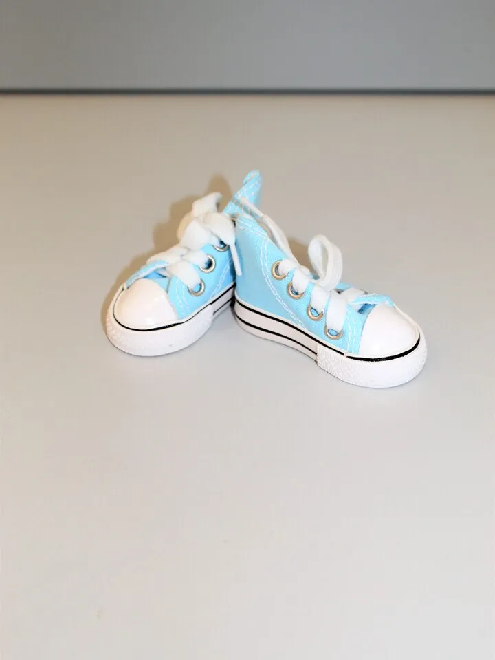 Textile sneakers for 1/3 1/4 SD BJD Doll - 7.5cm sole length - Or any other doll – Christmas gift idea