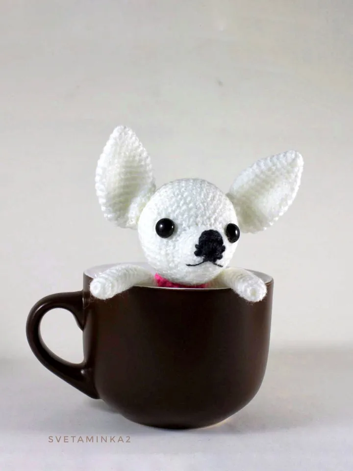 Crochet Chihuahua Pattern. Amigurumi Chihuahua. Crochet Dog. Amigurumi Dog. Digital Download. PDF.