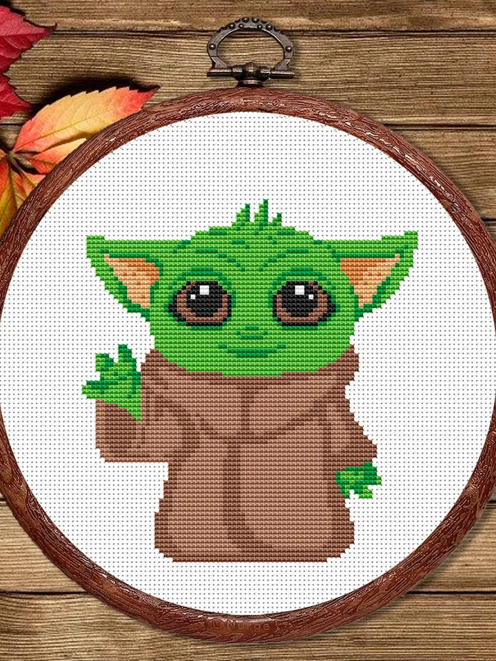 Baby Yoda Cross Stitch Pattern, Movies Cross Stitch Pattern, Movie Pattern, Wizard Cross Stitch Pattern, TV Cross Stitch Patterns #mv021