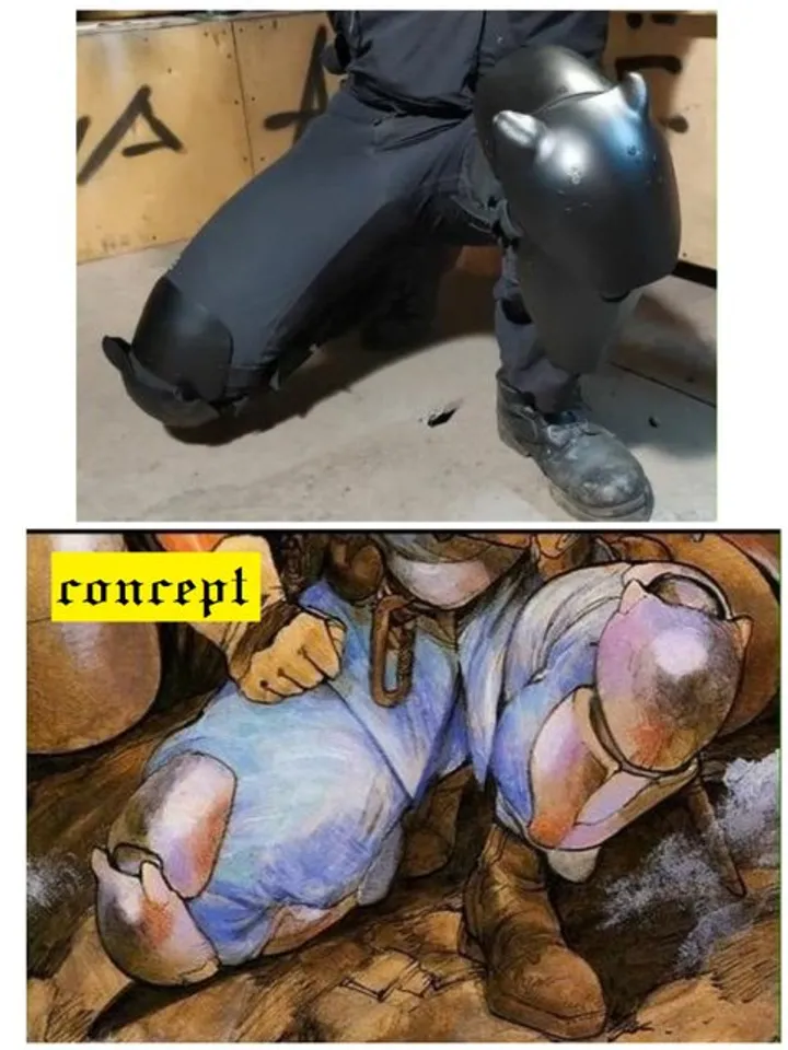 Appleseed anime - cosplay armor - ESWAT cosplay - SWAT ammunition - knee armor