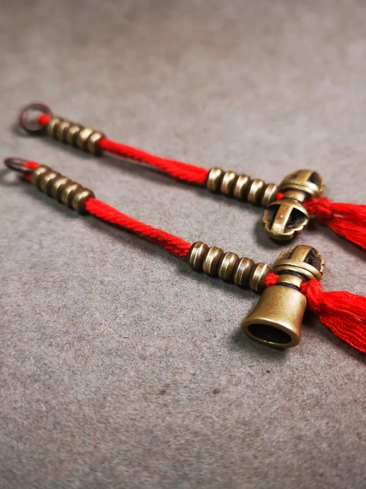 Gandhanra Handmade Tibetan Buddhist Mala Counters,Prayer Bead Counters,with Dorje and Vajra Pendant,Made of Brass