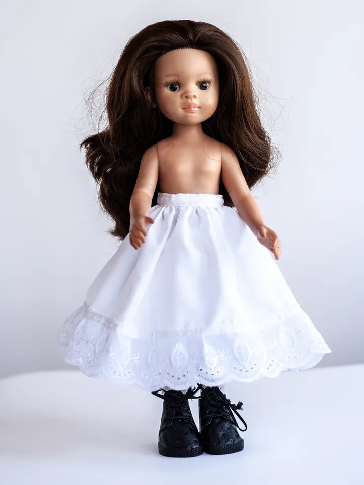 Paola Reina dress, shoes, hat, underwear, Paola Reina clothes, 13 inch doll clothes, 32 cm doll clothes, Doll fashion