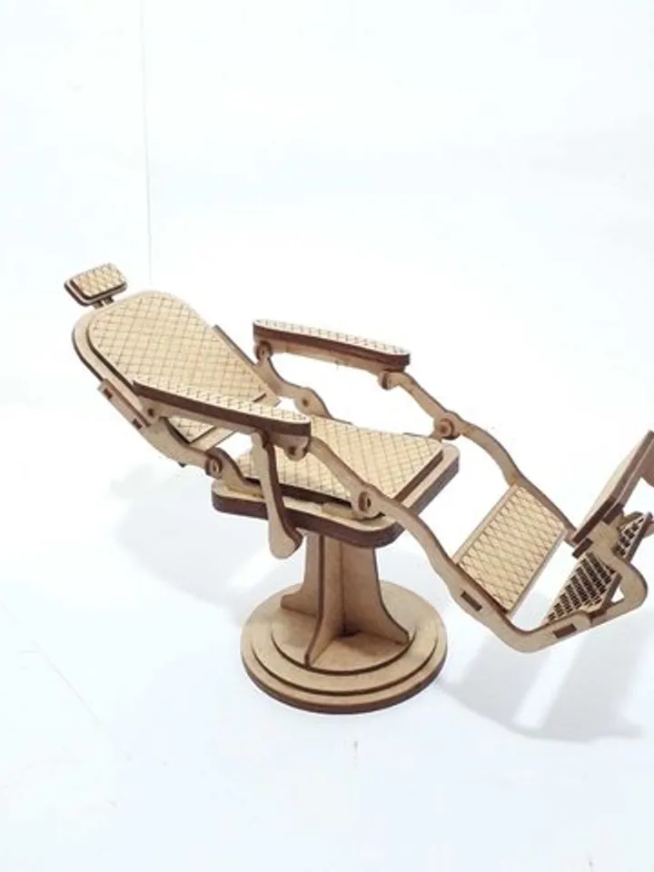 Digital Template Cnc Router Files Barber Chair Cnc for Wood Laser Cut Pattern