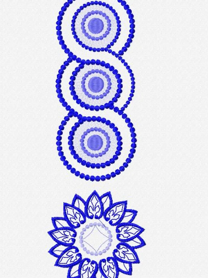 Delft Ornament Set Machine Embroidery Design