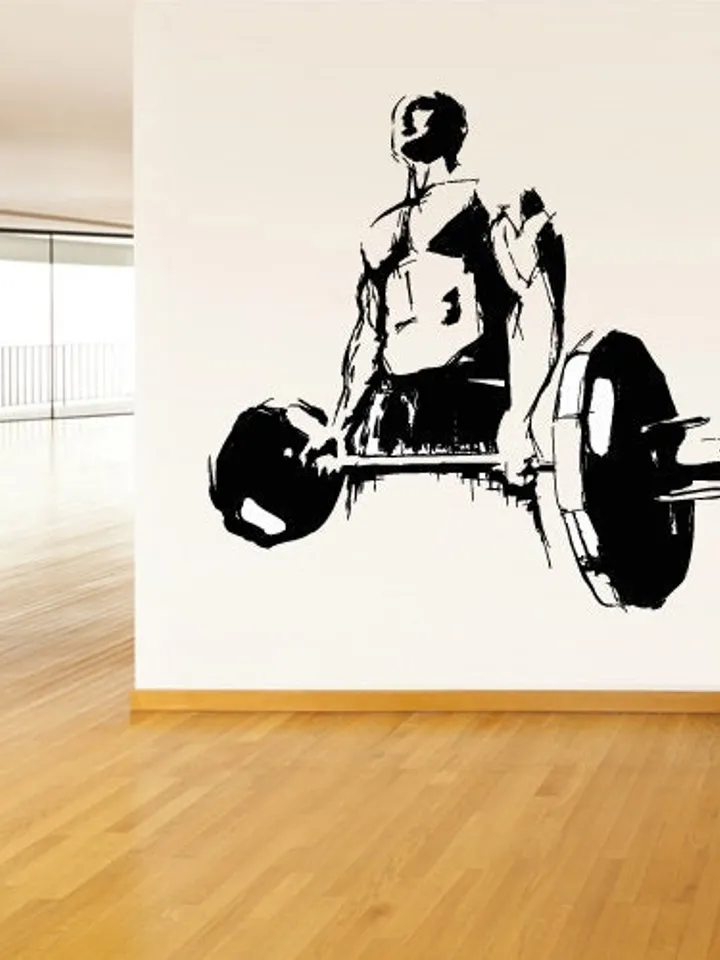 Gym Wall Decal Crossfit Training Home Fitness Decoration Sticker z3063