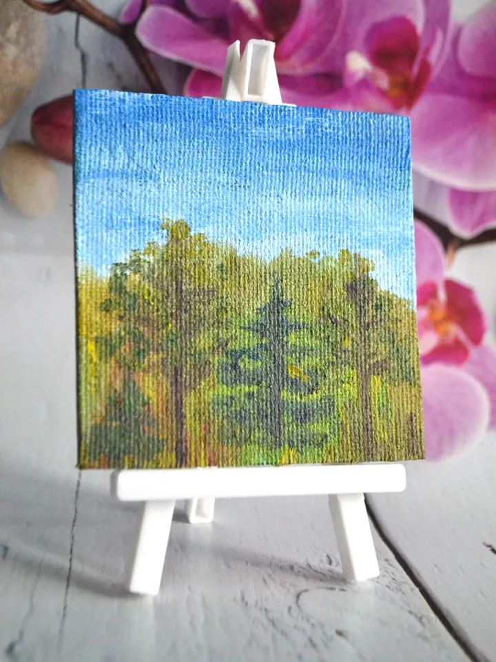 “Forest” is a miniature painting