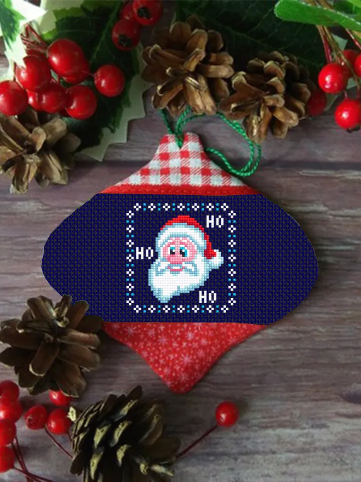 Santa Claus cross stitch pattern download PDF Tiny christmas pattern digital PDF Quick cross stitch chart Christmas decor Winter holiday #N3