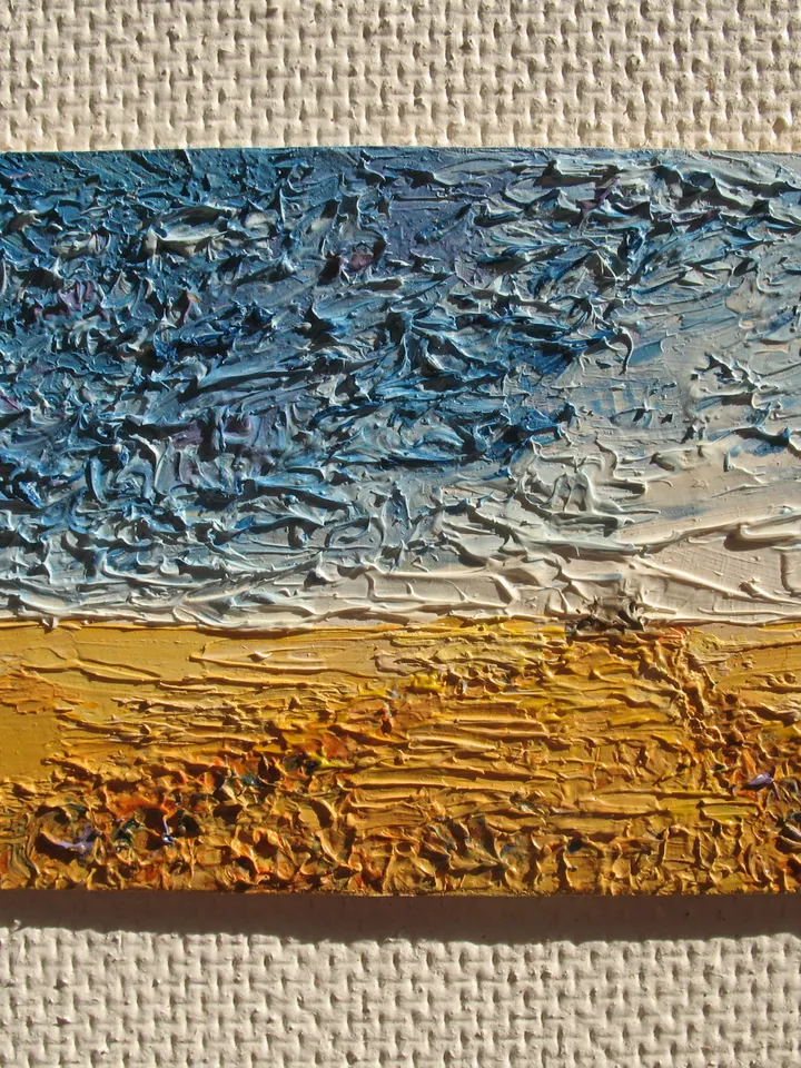 ACEO Original Art Landscape Wall Art Small Impasto Oil Painting