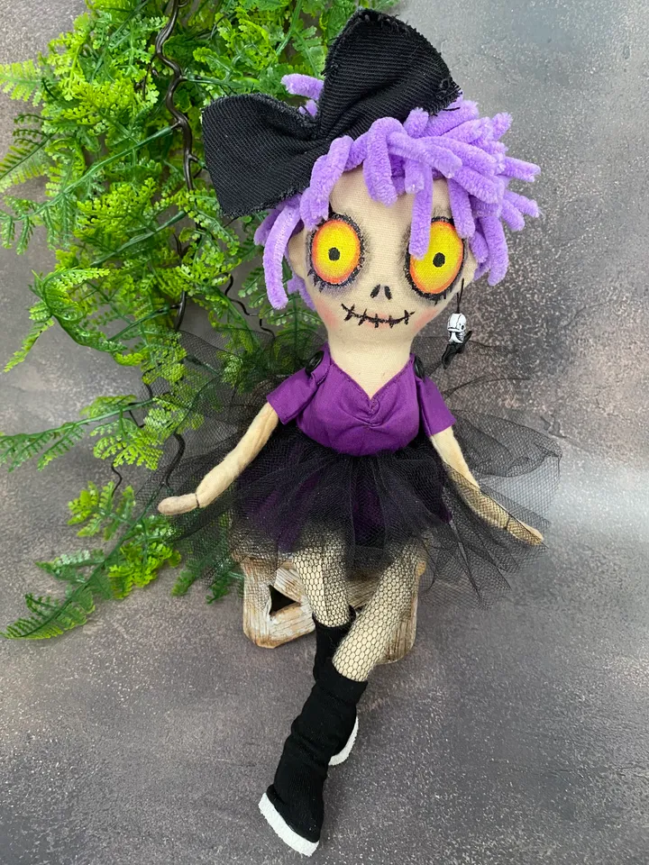 Cute creepy doll . Halloween gift