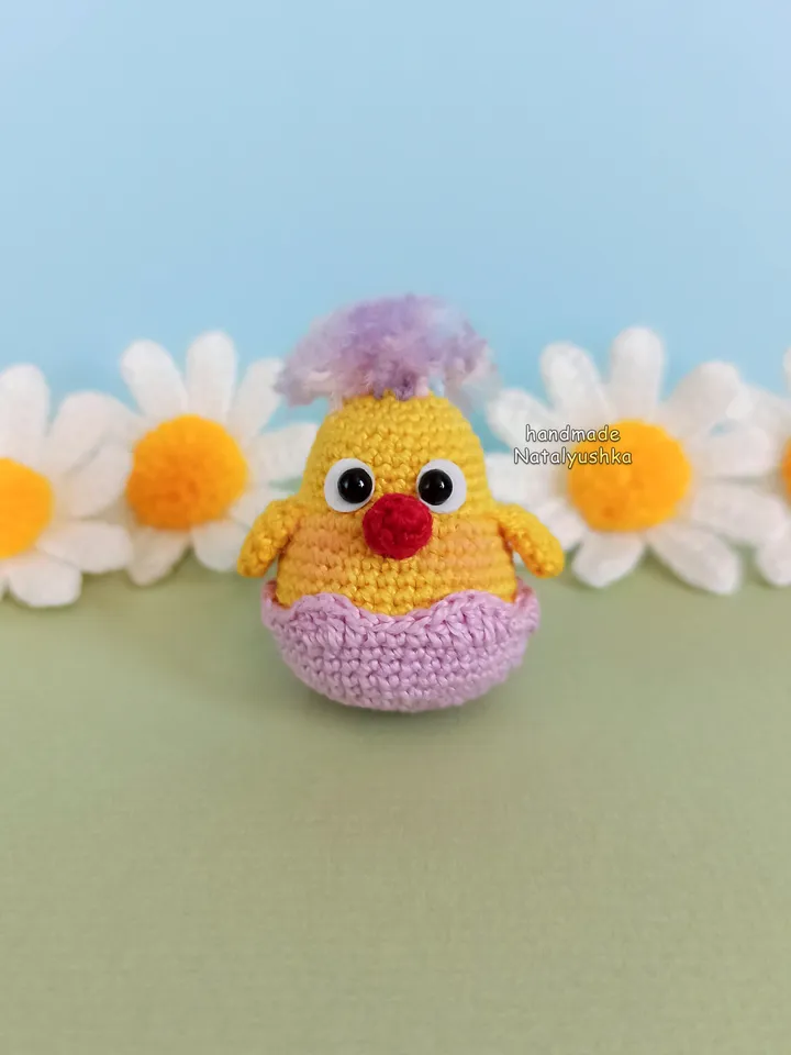 Toy Chicken, Crochet Chicken, Easter decor, Easter gift, Kawaii.