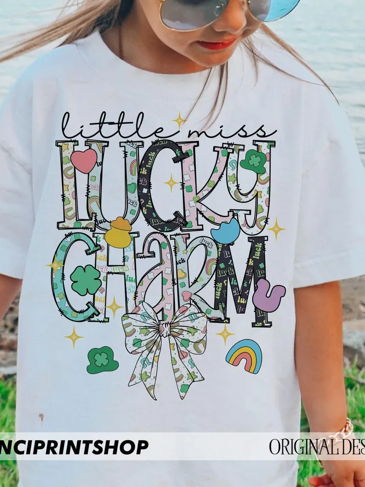 Patrick's Day For Daughter Girls, Lucky Charm png, Lucky png, St Patricks Day png, Girl St patricks png, Toddler st patricks, kids for png