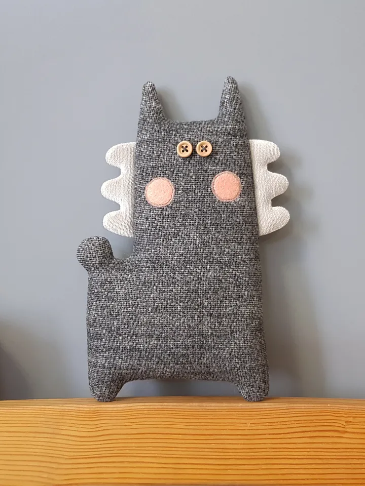 Llama doll sewing pattern PDF, digital tutorial in English, stuffed animal sewing diy