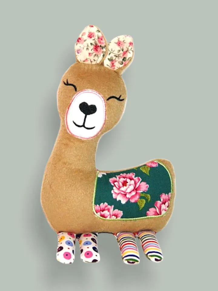 Lama Baby Comforter Toy Machine Embroidery Designs in the hoop project digital embroidery pattern Machine embroidery pattern for babies