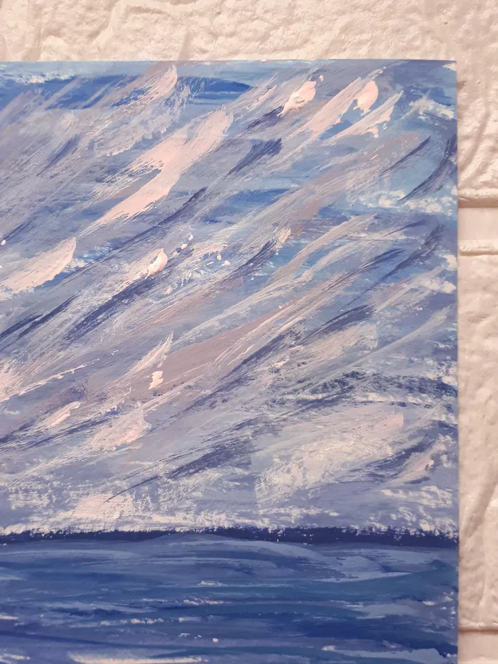 Silver Sky Poetry Painting