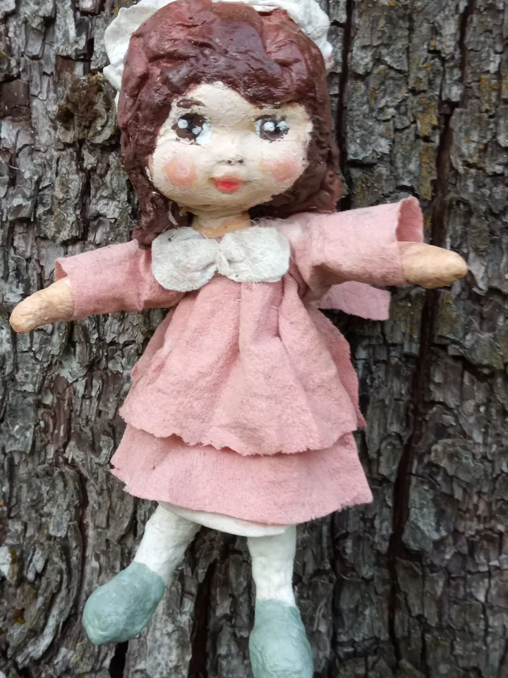 Adorable "Hugging" Doll - Handmade Christmas Ornament with Free Shipping! Christmas tree toy. Home decor indoor