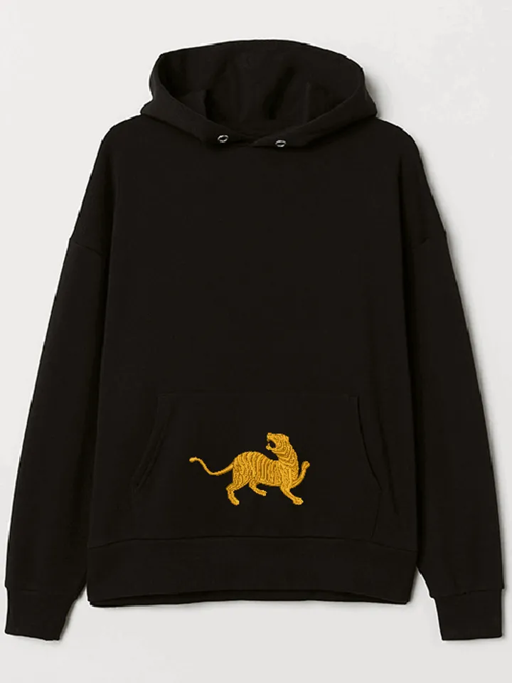 Tiger machine embroidery design