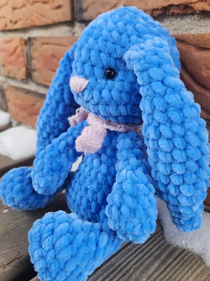 Long Ear Bunny Crochet Pattern | Soft Plush Toy | Amigurumi